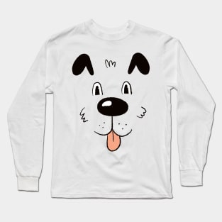 Hunde Kopf/Gesicht Shirt Long Sleeve T-Shirt